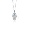 Necklace 925 Sterling Silver Geometric Electroplating Devil's Eye Pendant