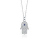 Necklace 925 Sterling Silver Geometric Electroplating Devil's Eye Pendant