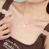 Necklace 925 Sterling Silver Geometric Electroplating Devil's Eye Pendant