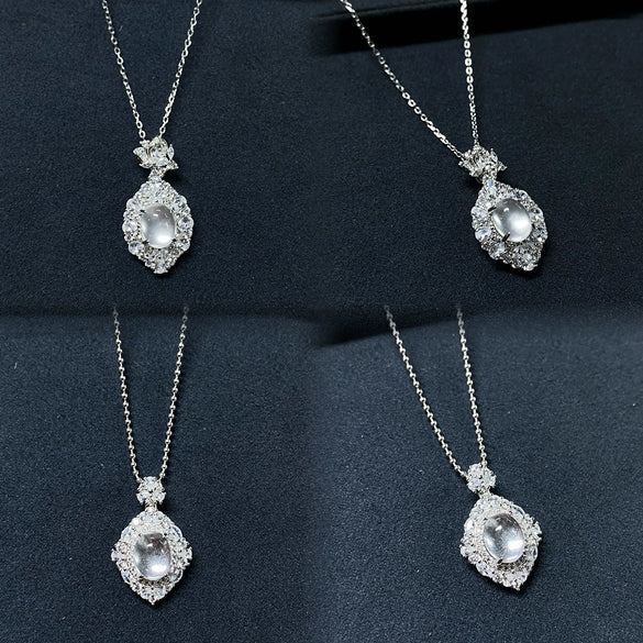 Necklace 925 Sterling Silver Geometric Electroplating For Women
