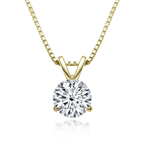 Necklace 925 Sterling Silver Geometric Moissanite Set With Diamonds Simple Style