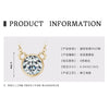 Necklace 925 Sterling Silver Geometric Moissanite Set With Diamonds Simple Style