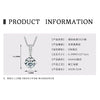 Necklace 925 Sterling Silver Geometric Moissanite Set With Diamonds Simple Style