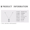 Necklace 925 Sterling Silver Geometric Moissanite Set With Diamonds Simple Style