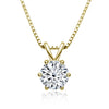 Necklace 925 Sterling Silver Geometric Moissanite Set With Diamonds Simple Style