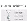 Necklace 925 Sterling Silver Geometric Moissanite Set With Diamonds Simple Style