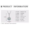 Necklace 925 Sterling Silver Geometric Moissanite Set With Diamonds Simple Style