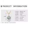 Necklace 925 Sterling Silver Geometric Moissanite Set With Diamonds Simple Style