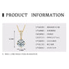 Necklace 925 Sterling Silver Geometric Moissanite Set With Diamonds Simple Style