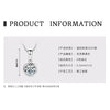 Necklace 925 Sterling Silver Geometric Pendant Set With Diamonds Minimalist Style For Women