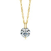 Necklace 925 Sterling Silver Geometric Pendant Set With Diamonds Minimalist Style For Women