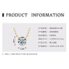 Necklace 925 Sterling Silver Geometric Pendant Set With Diamonds Minimalist Style For Women