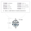 Necklace 925 Sterling Silver Geometric Pendant Set With Diamonds Minimalist Style For Women
