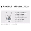 Necklace 925 Sterling Silver Geometric Pendant Set With Diamonds Minimalist Style For Women