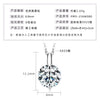 Necklace 925 Sterling Silver Geometric Pendant Set With Diamonds Minimalist Style For Women