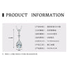 Necklace 925 Sterling Silver Geometric Pendant Set With Diamonds Minimalist Style For Women