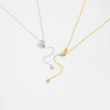 Necklace 925 Sterling Silver Geometric Style Cross Chain Electroplated Platinum 18K Gold
