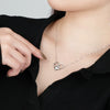 Necklace 925 Sterling Silver Light Luxury Geometric Electroplating For Women