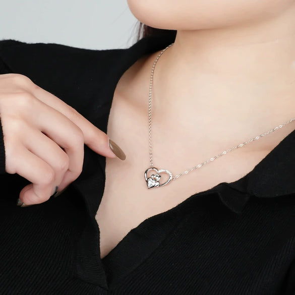 Necklace 925 Sterling Silver Light Luxury Geometric Electroplating For Women