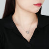 Necklace 925 Sterling Silver Light Luxury Geometric Electroplating For Women