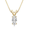 Necklace 925 Sterling Silver Pearshaped Moissanite Geometric Light Luxury Electroplated For Women