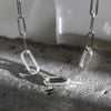 Necklace 925 Sterling Silver Punk Exaggerated Geometric Electroplated Female Hiphop Chain