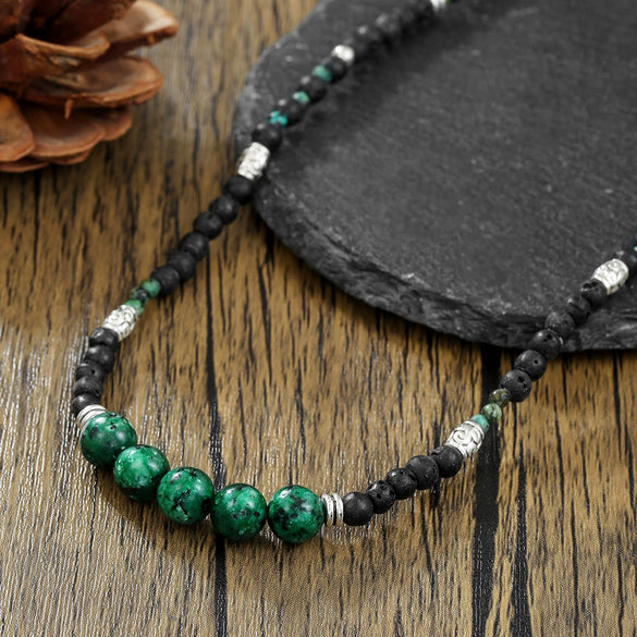 Necklace Stone Geometric Handmade Unisex