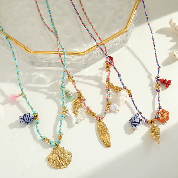 Necklace Titanium Steel Animal Zodiac Electroplating Pendant