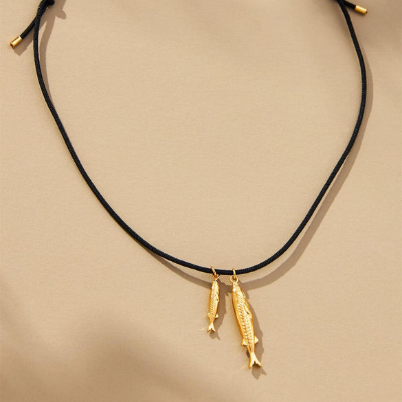 Necklace Titanium Steel Animal Zodiac Pendant Gold Plated Marine Life Jewelry
