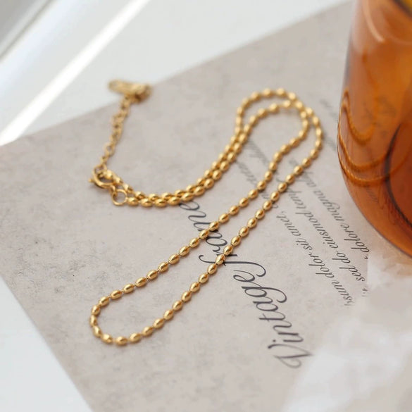 Necklace Titanium Steel Bare Chain Overlapping Electroplating Accessories