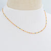 Necklace Titanium Steel Bohemian Geometric Dripping Oil Plated 18K Gold