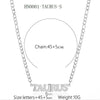 Necklace Titanium Steel Constellation Electroplating