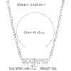 Necklace Titanium Steel Constellation Electroplating