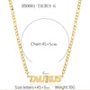 Necklace Titanium Steel Constellation Electroplating