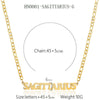 Necklace Titanium Steel Constellation Electroplating