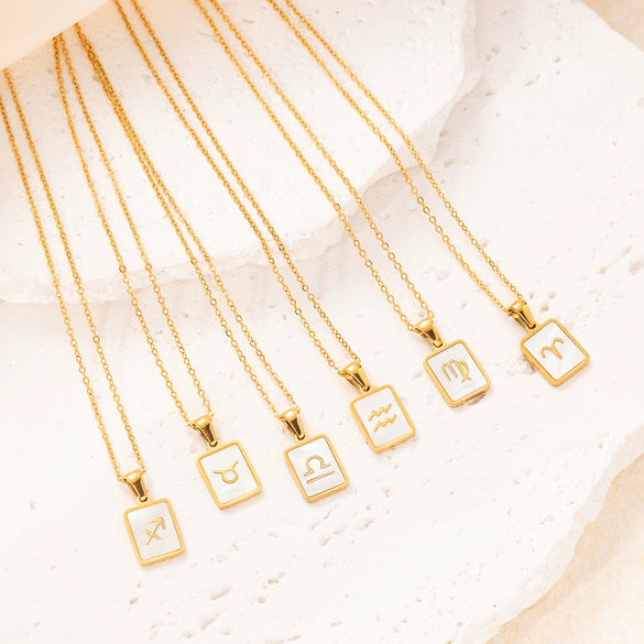 Necklace Titanium Steel Constellation Pendant Jewelry Women's Simple Light Luxury New