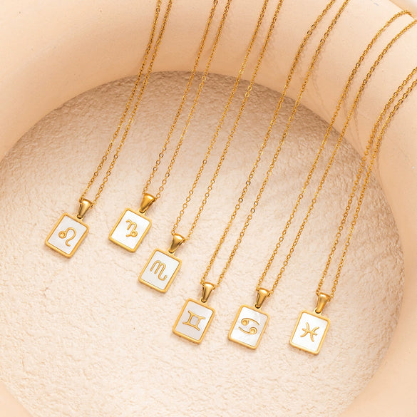 Necklace Titanium Steel Constellation Pendant Jewelry Women's Simple Light Luxury New