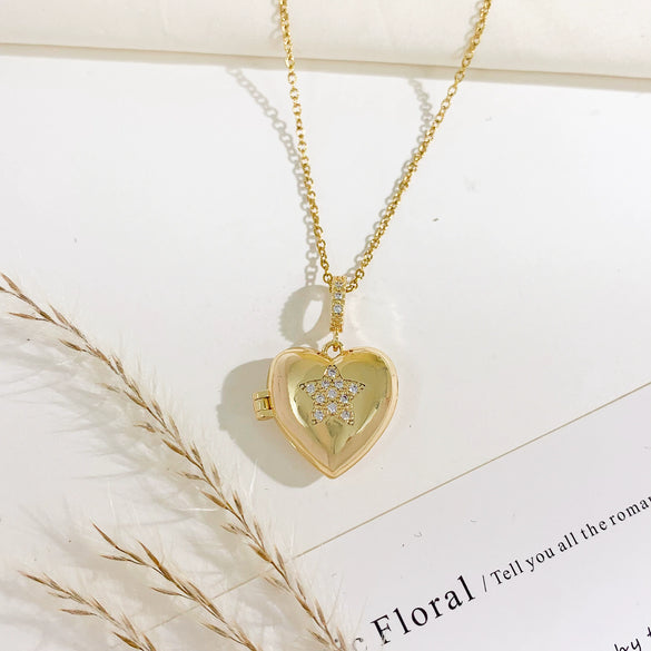 Necklace Titanium Steel Copper Cross Chain Sweet Geometric Real Gold Plated Women's Accessories