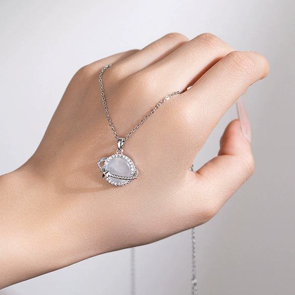 Necklace Titanium Steel Copper Diamond Star Design For Female