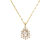 Necklace Titanium Steel Copper Diamondencrusted Geometric Light Luxury Women's Cross Chain Pendant