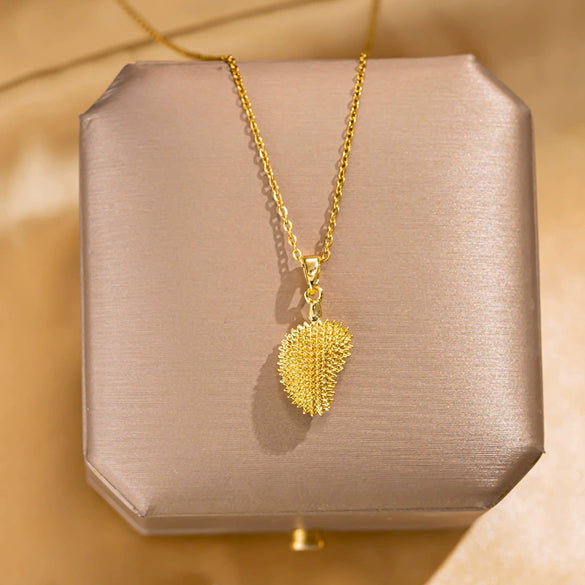 Necklace Titanium Steel Copper Fruit Geometric Diamond Oshaped Chain For Female