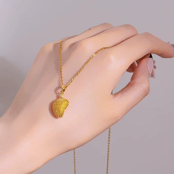 Necklace Titanium Steel Copper Fruit Geometric Diamond Oshaped Chain For Female