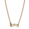 Necklace Titanium Steel Copper Geometric Animal Retro Electroplated Pendant Marquise Paper Clip Chain