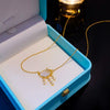 Necklace Titanium Steel Copper Geometric Electroplating Cloud Lightning Raindrop Pendant For Women