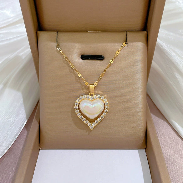 Necklace Titanium Steel Copper Geometric Electroplating Women's