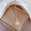 Necklace Titanium Steel Copper Geometric Electroplating Women's