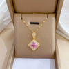 Necklace Titanium Steel Copper Geometric Electroplating Women's