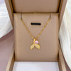 Necklace Titanium Steel Copper Geometric Electroplating Women's