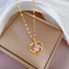 Necklace Titanium Steel Copper Geometric Electroplating Women's
