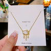 Necklace Titanium Steel Copper Geometric Light Luxury Pendant For Women
